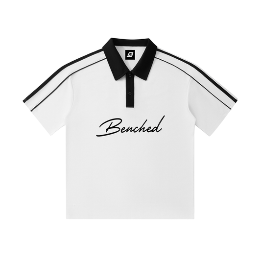 Benched Polo ( Black Logo)