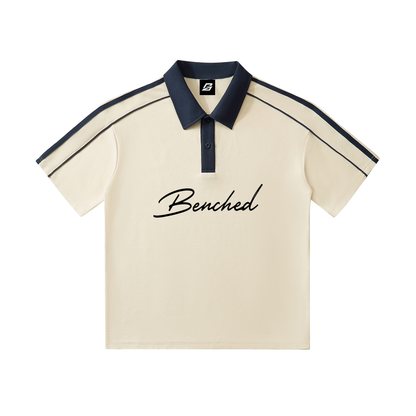 Benched Polo ( Black Logo)