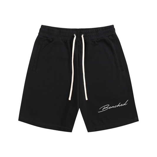 Benched Cotton Shorts (White Logo)