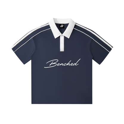 Benched Polo ( White Logo)