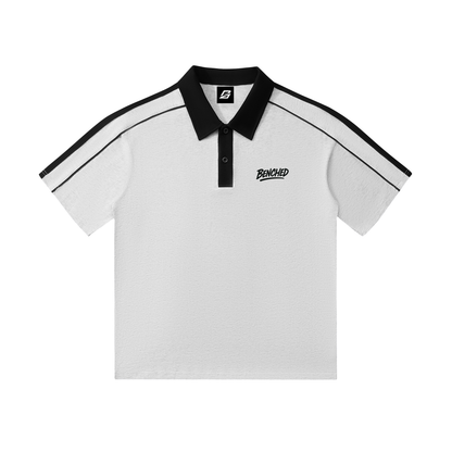 Benched Polo ( Black Logo)